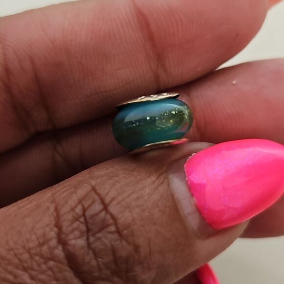 Murano Glass Bead 925 Charm Blue - Picture 8 of 16